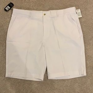 Greg Norman white golf shorts